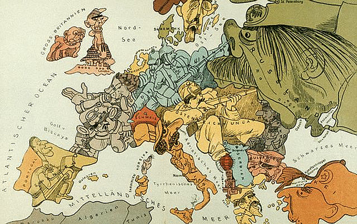 歐戰列強爭雄地圖
