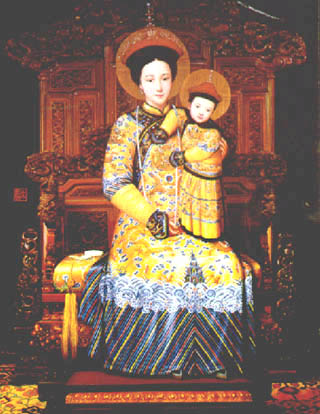 北京北堂藏滿洲風聖母像