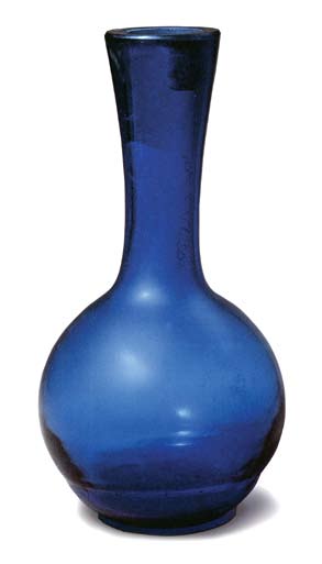 清宮藏透藍玻璃瓶